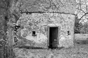 View of entrance door, Spottiswoode dovecot.