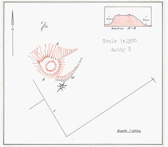 Plan, copied from Ordnance Survey Record Card