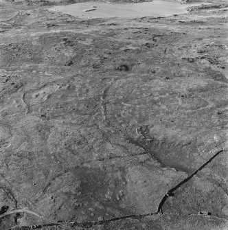 Oblique aerial view of Scord of Brouster