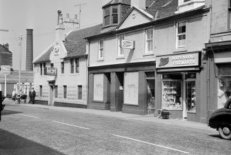 View of the Black Bull Inn and 70 High Street, Johnstone, from S.