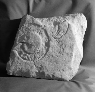 View of fragment of Pictish symbol stone from Walton.
 
