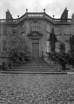 View of entrance to Capelrig House from NW.