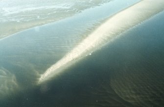 Oblique aerial view of seals at Nairn
