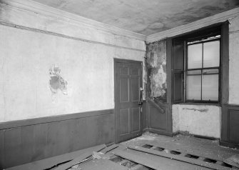 Vew of E room on first floor of Wallace Tower (Benholm's Tower), Netherkirkgate, Aberdeen.