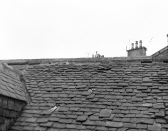 Detail of roof slating, Wallace Tower (Benholm's Tower), Netherkirkgate, Aberdeen.