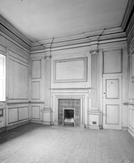 Strathleven House, interior.
View of panelled room on first floor centre of East wing.