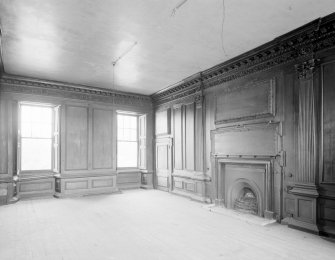 Strathleven House, interior.
View to chimneypiece wall and North East corner of West room (dining room?)