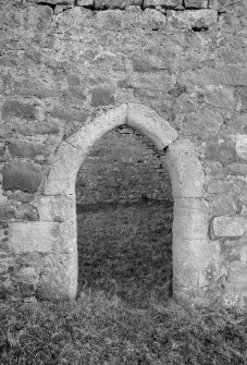 Argyll, Kilkivan Chapel.
View of door in North wall.