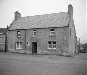 Reconditioned 18th-century house in Kirk Yetholm. View from E.