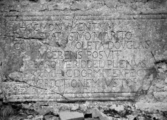 Detail of wall plaque.
