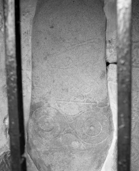 View of Pictish symbol stone no.1, St Fergus Church, Dyce