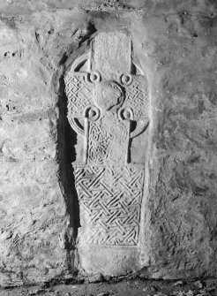 View of face of cross slab from Reay, Caithness.