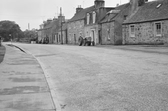 General view of houses on the south side of Willoughby Street, Muthill.