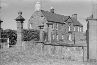 View of W gates and Letham House from SW.