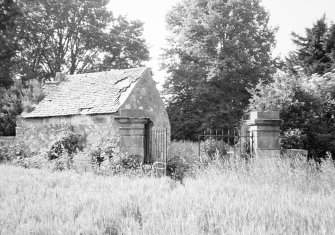 View of ruined gateway.