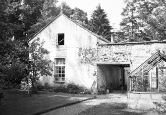 View of outbuilding from S.
