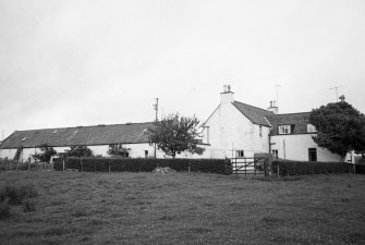 View of steading and farmhouse from S.