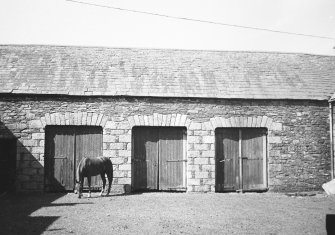 View from courtyard of stables.