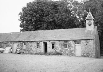 View from courtyard of clocktower on steadings.