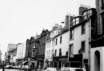 General view, West elevation, Northside of High Street, 76(R), Tenement/shop