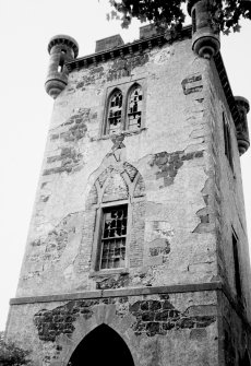 View of upper section of tower