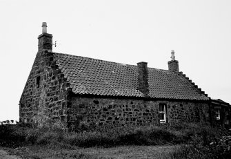 Rear elevation of farmhouse