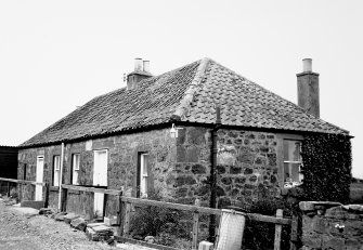 View of No 1 at north end of row of cottages