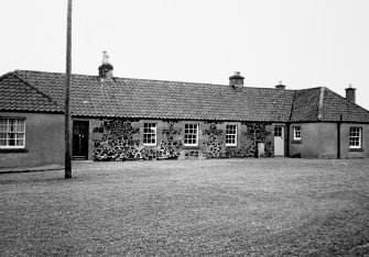 View of Nos 2 - 3 at south end of row of cottages