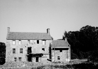 General view of house during construction work