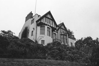 Aberdeen, Bieldside House, Gatepiers and Railings.
General view of rear from South-West.