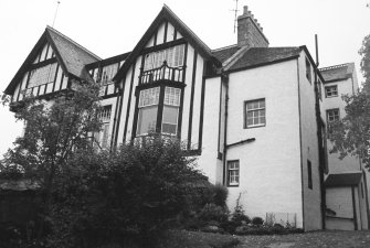 Aberdeen, Bieldside House, Gatepiers and Railings.
General view of rear from South-East.