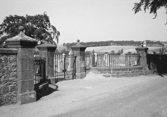 General view of the Churchyard gates.