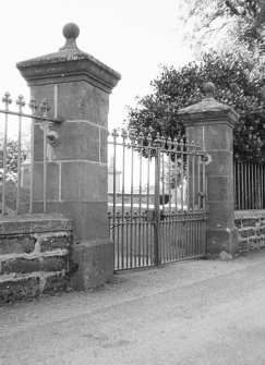 General view of the Churchyard gateposts.