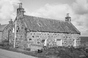 View of rear of cottages.