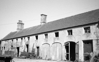 General view of entrance block to stable offices.