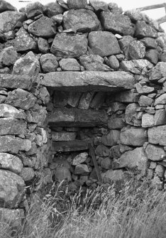 Detail of mouth of kiln.