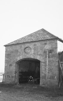 View of steading pavilion block.