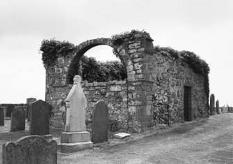 General view of remains of old church.