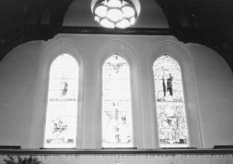 Interior.
Detail of E windows.