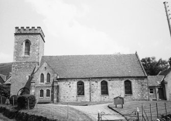 View of church, west elevation