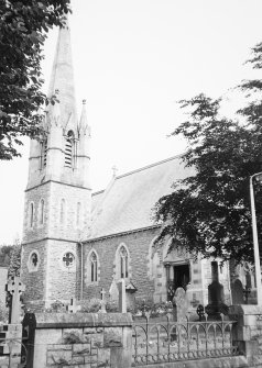 General view showing tower