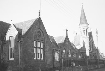 General view of Cromarty Primary School and School House