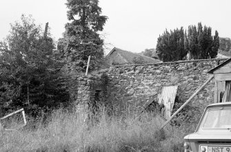 General view of remains of church wall