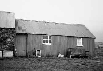 12 Lower Ardelve.
View of corrugated iron shed, from rear.