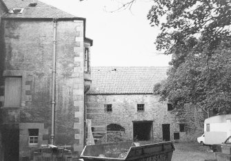 View of barn from SE.