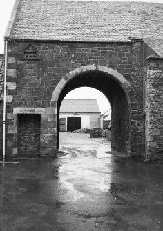 View of steading archway.