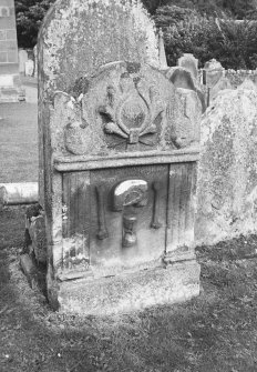Detail of tombstone.