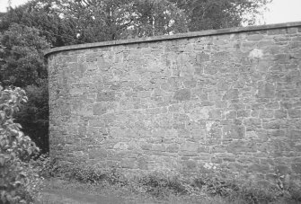 General view of boundary wall.