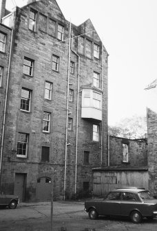 View of the corner of Boroughloch Square seen from the centre of the Square from the North East.