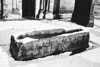 Dalmeny Churchyard
Detail of stone coffin